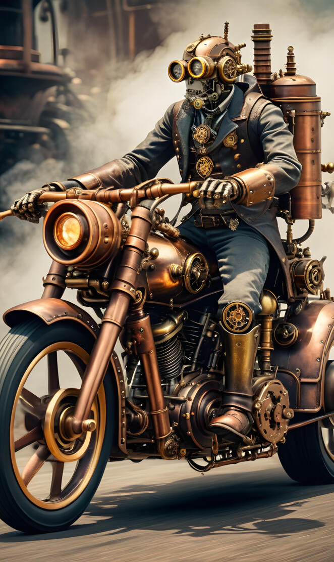 Steampunk rider