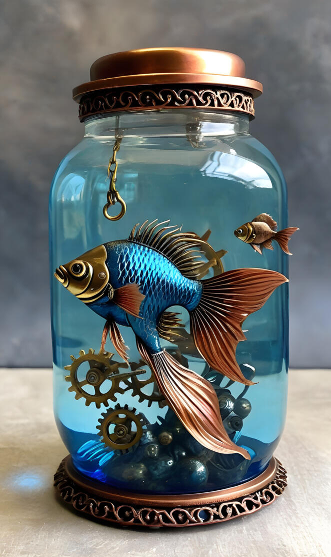 steam punk beta fish
