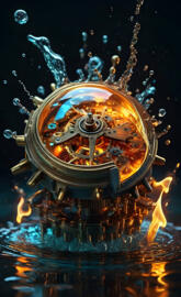 Steam punk time piece