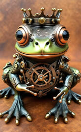 steam Punk frog king