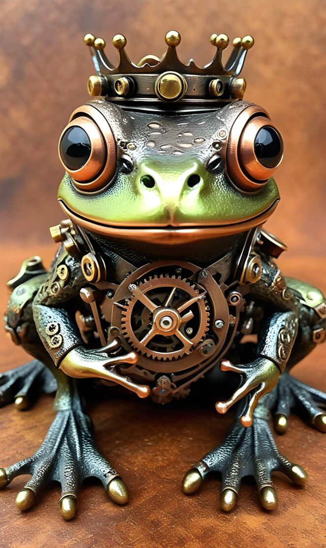 steam Punk frog king