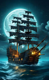 steam punk pirate ship