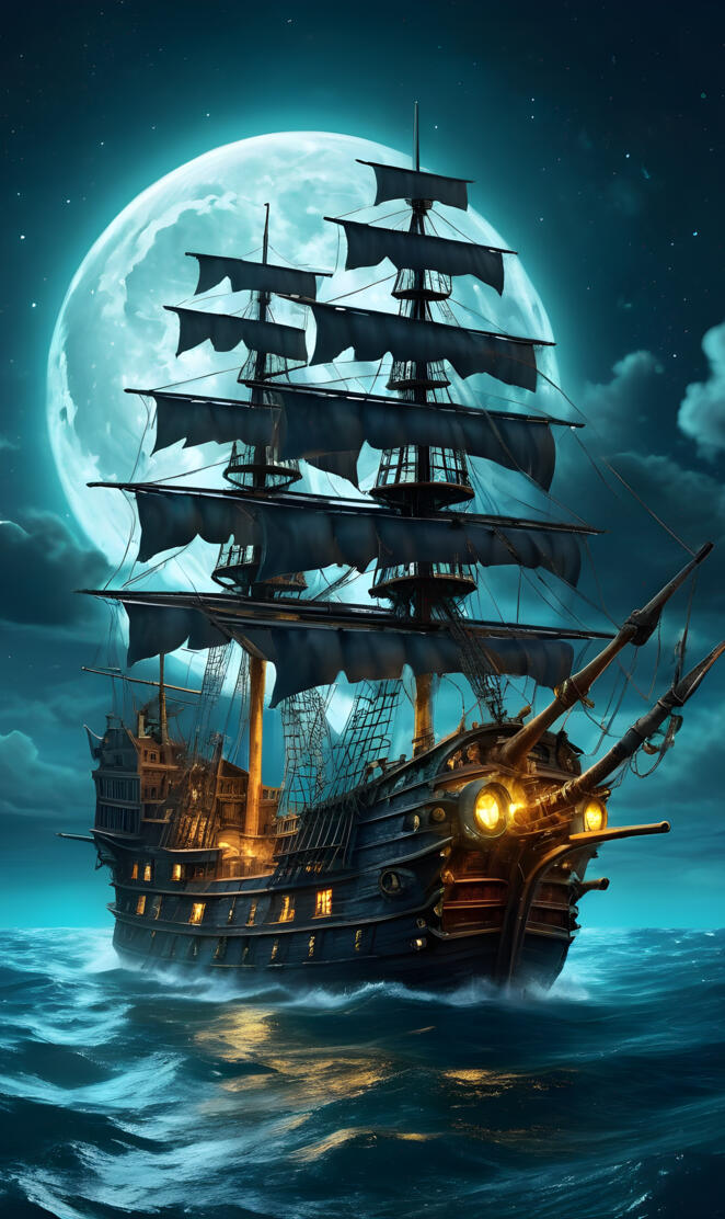 steam punk pirate ship
