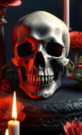 Steam punk Diamond Skull