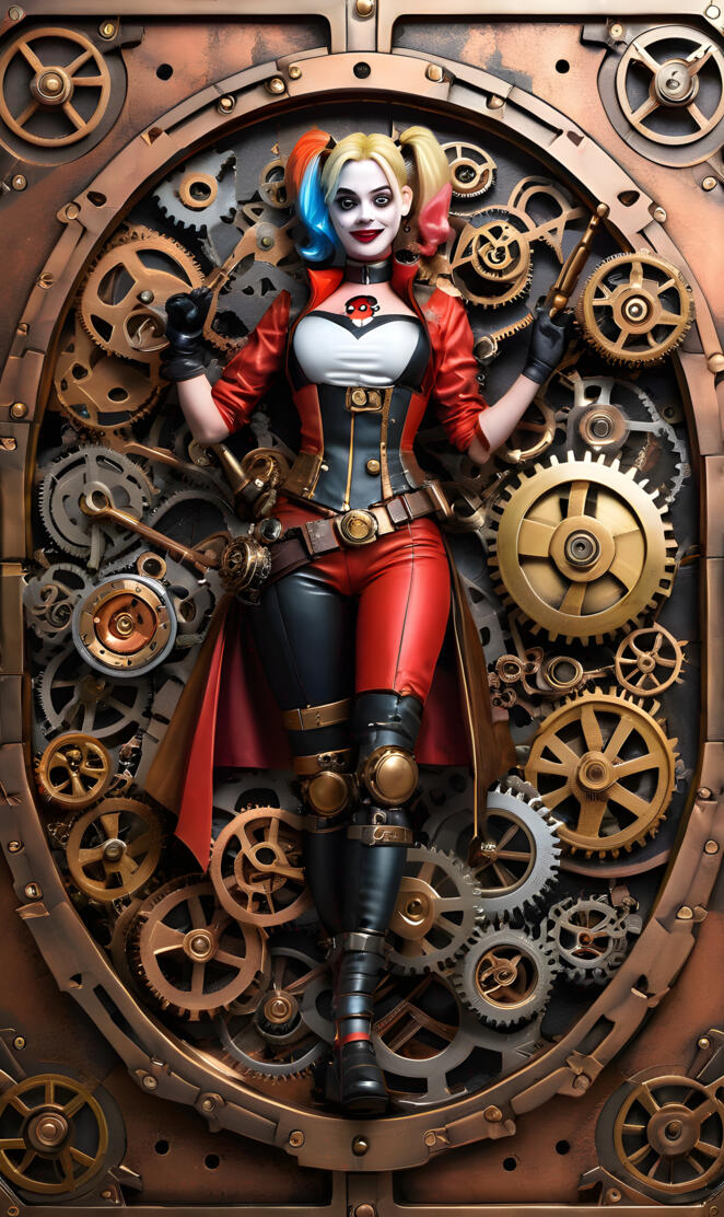 steam punk Harley Quinn