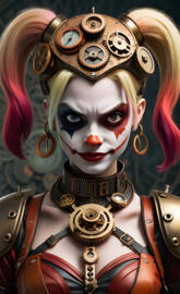 steam punk Harley Quinn