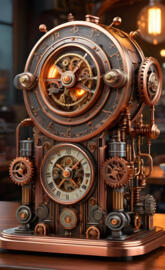 Steam Punk Analog Clock