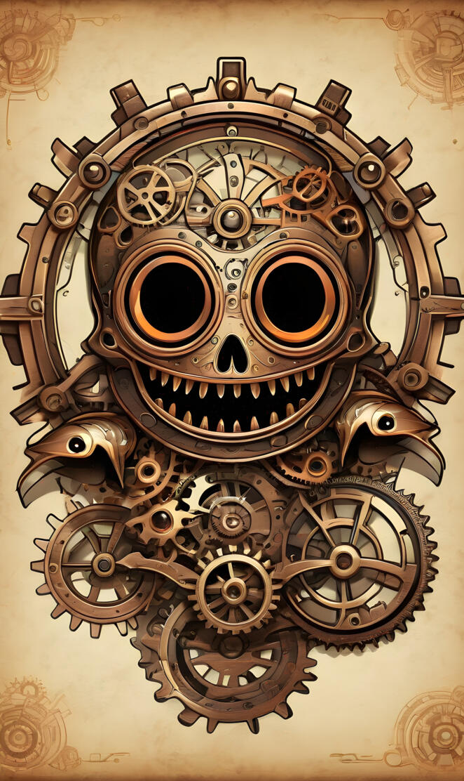 cute steam punk ghost