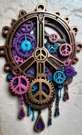 steam punk peace signs