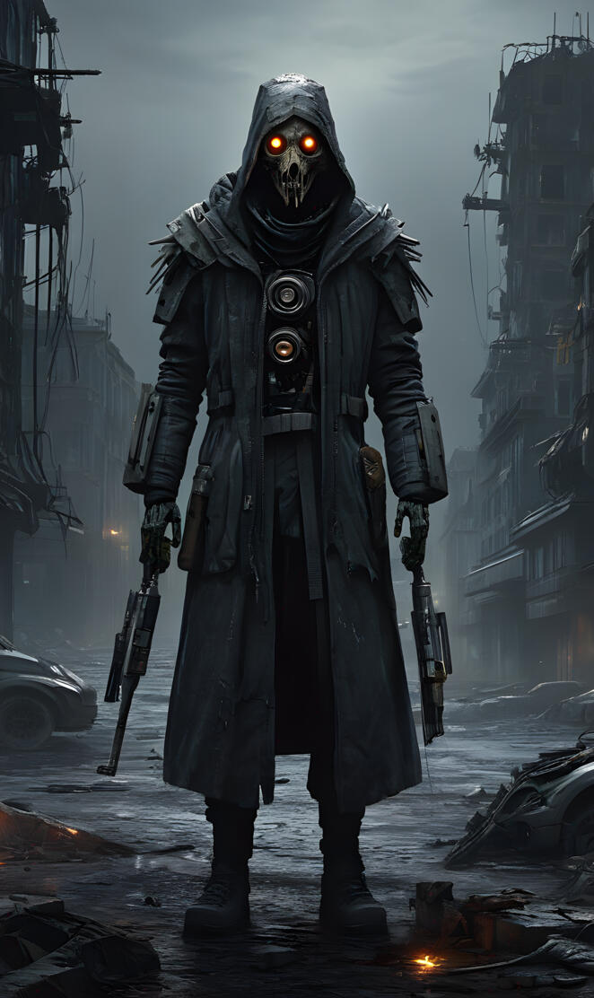 steam punk scare crow