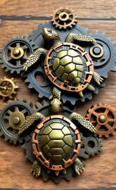 Steam
unk Sea turtles