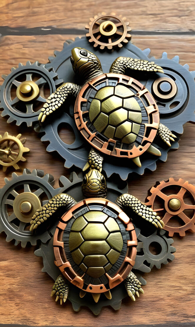 Steam
unk Sea turtles