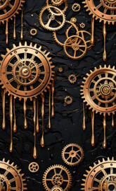 Dripping Steam Punk Gears