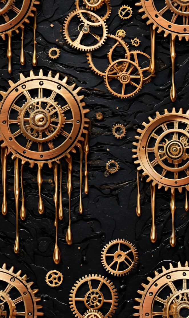 Dripping Steam Punk Gears