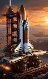 Steam Punk Space Shuttle