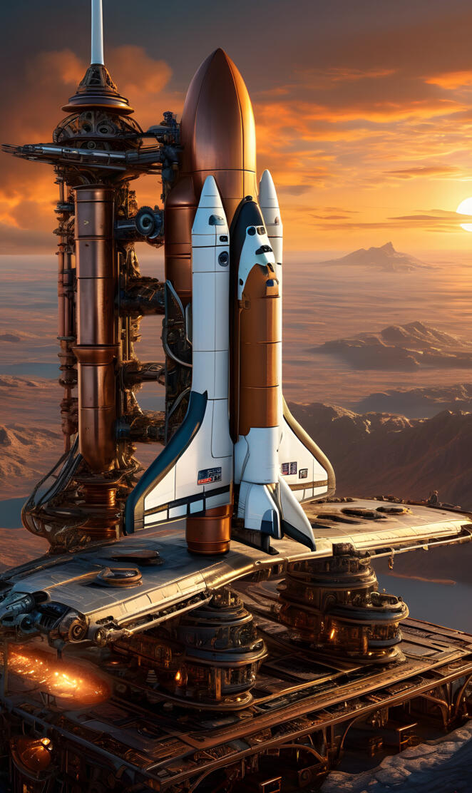 Steam Punk Space Shuttle