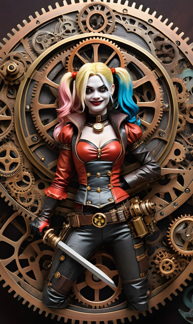 steam punk Harley Quinn