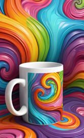 vibrant coffee mug