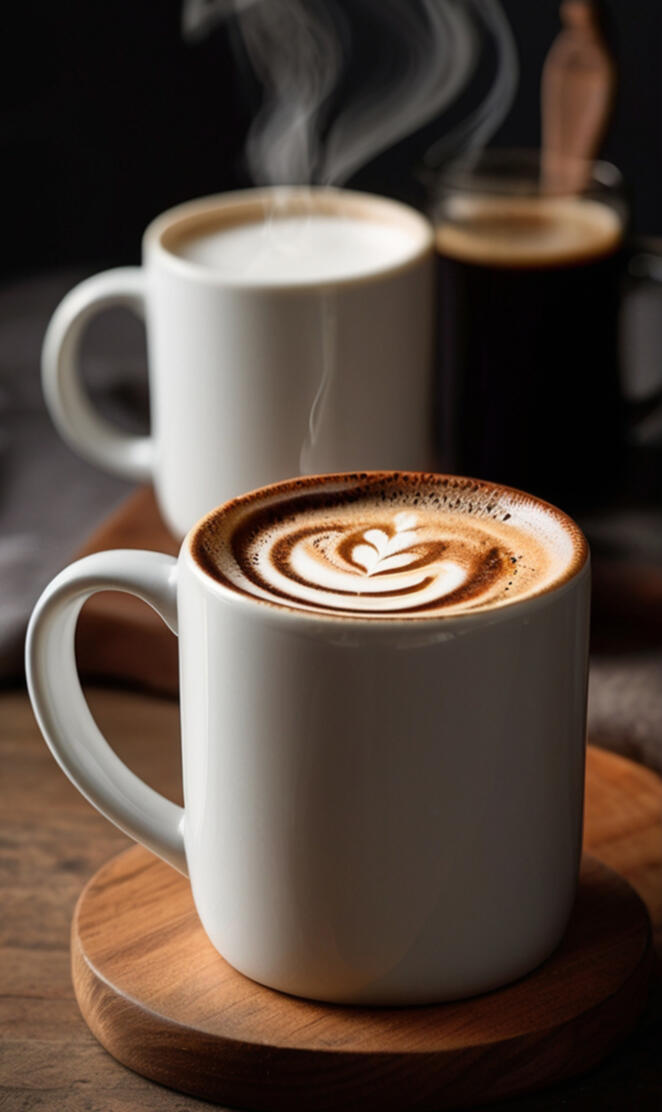 white ceramic coffee