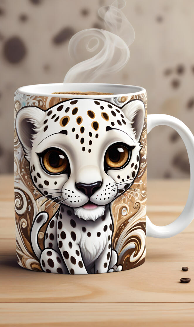 cheetah mug