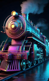 a train on the railway tracks