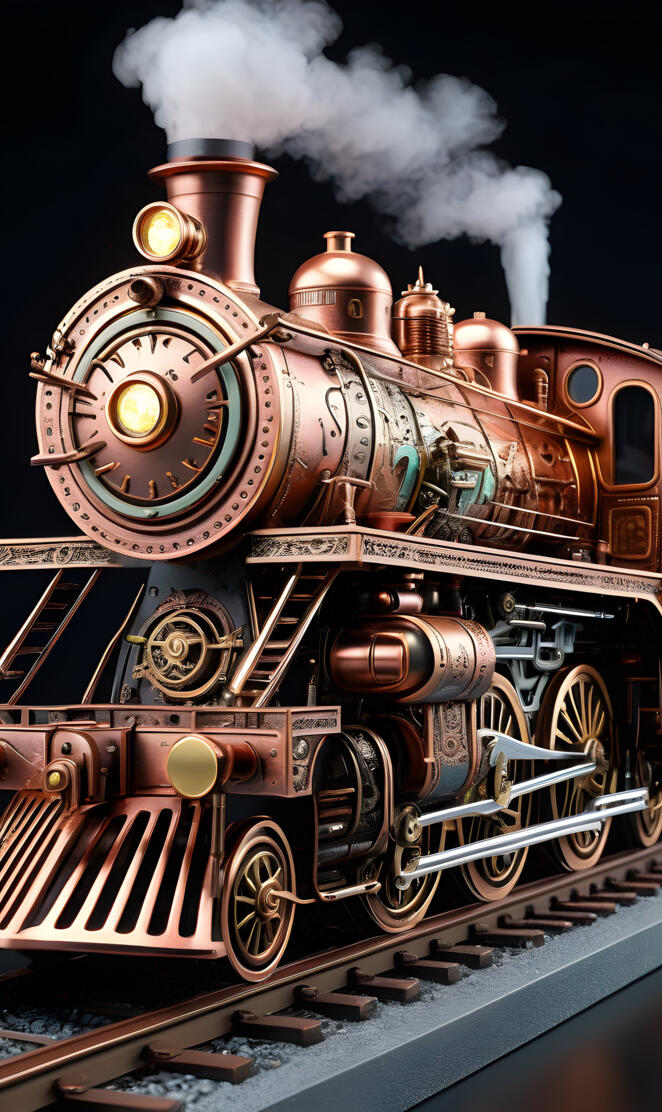 a train with smoke coming out of it