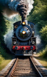 a train on the tracks