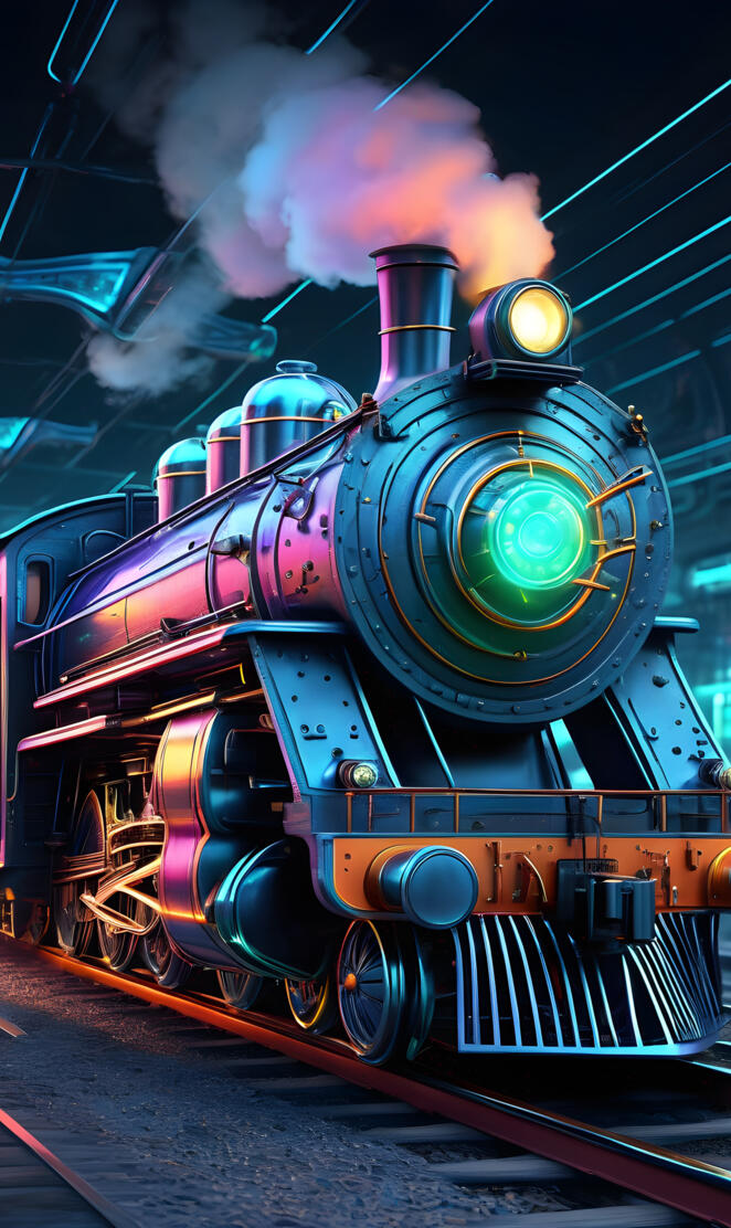 a train with smoke coming out of it