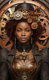 Black Girl Steam Punk Magic
