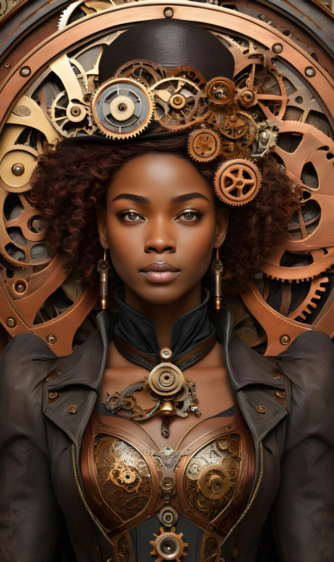 Black Girl Steam Punk Magic