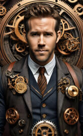 ryan Reynolds steam punk style