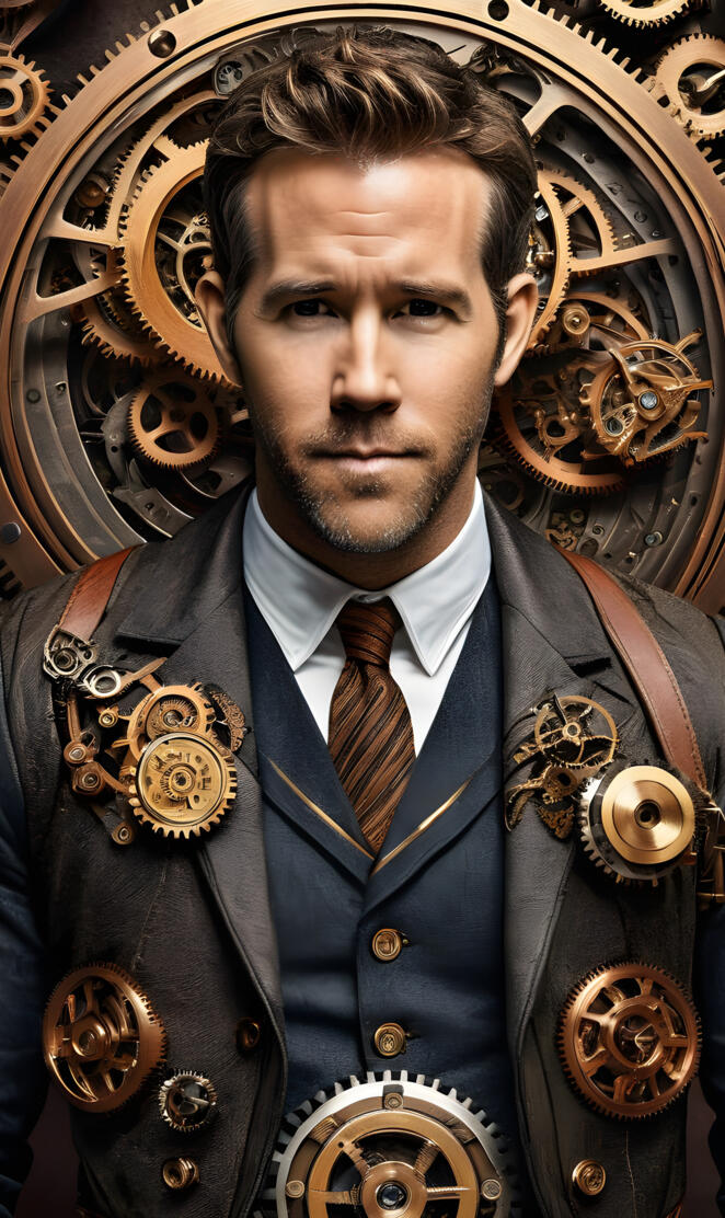 ryan Reynolds steam punk style