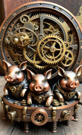 Steam Punk 3 little pigs