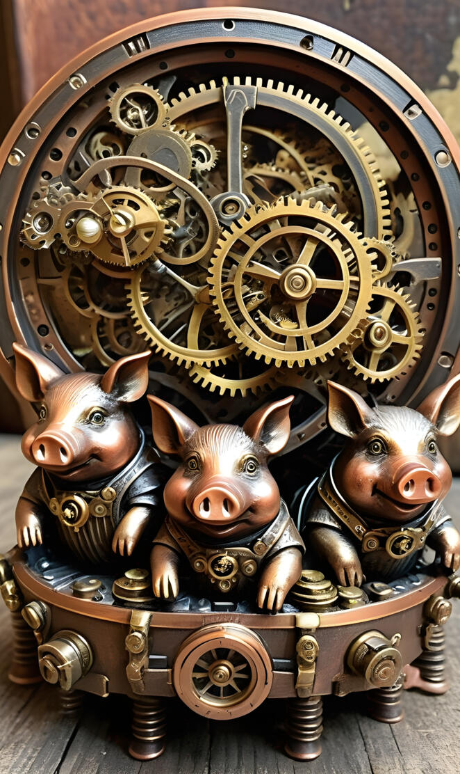 Steam Punk 3 little pigs