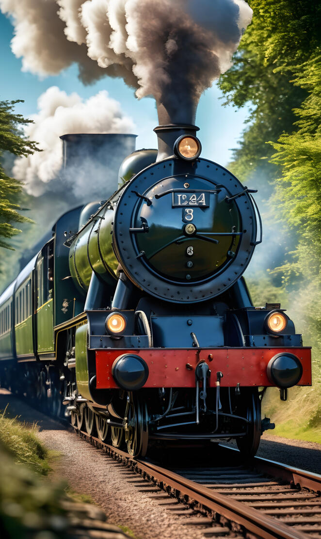 a train with smoke coming out of it