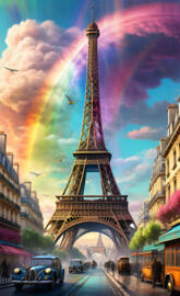 Victorian Era steampunk paris