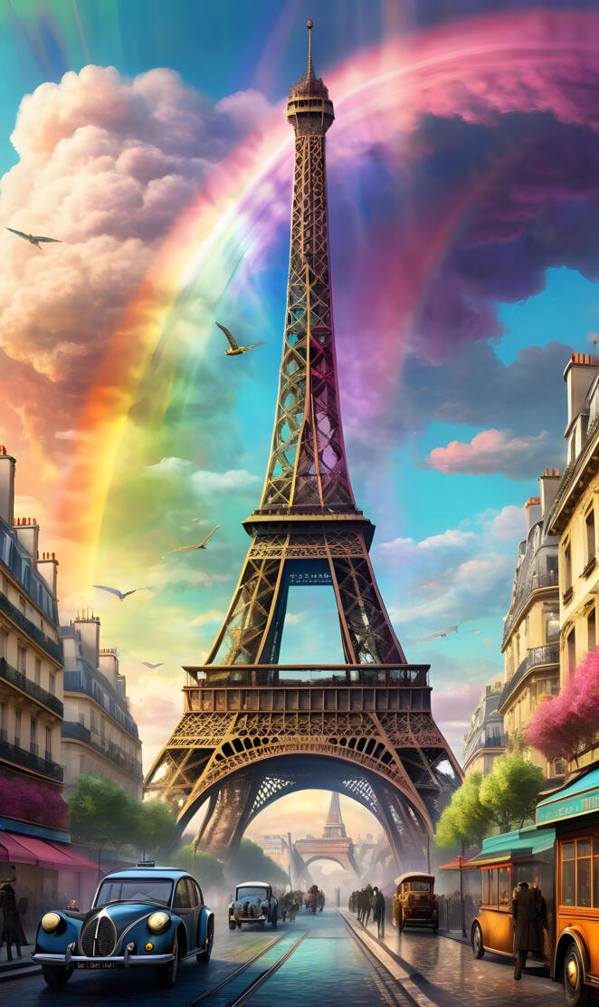 Victorian Era steampunk paris