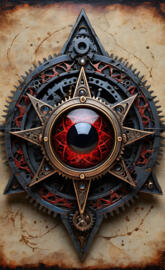 steam punk all seeing evil eye