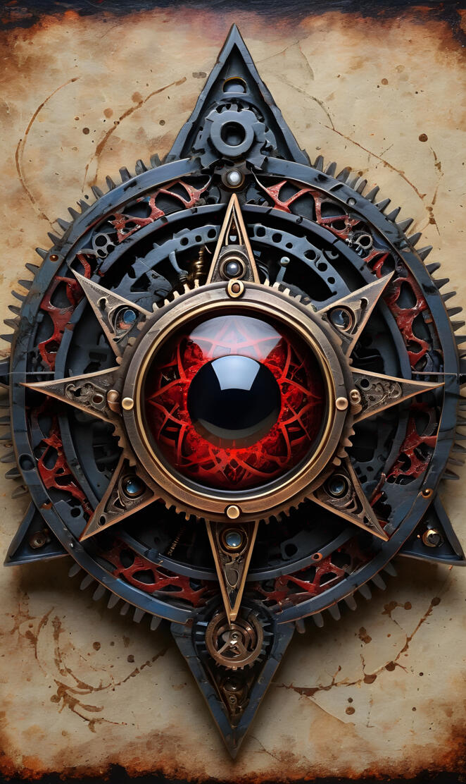 steam punk all seeing evil eye