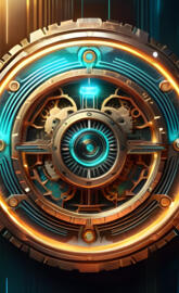 Tron identity disc steam punk concept