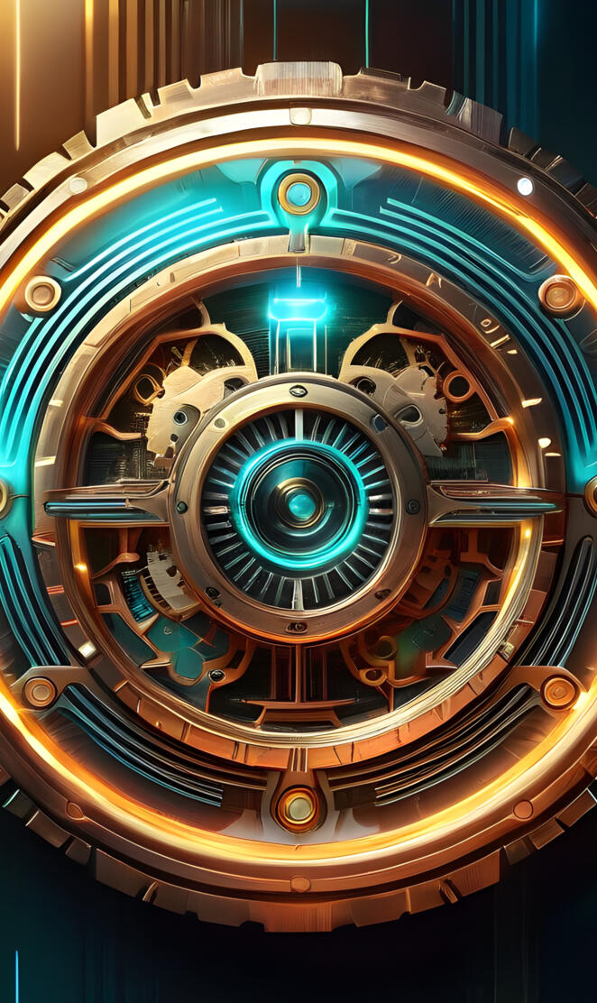 Tron identity disc steam punk concept