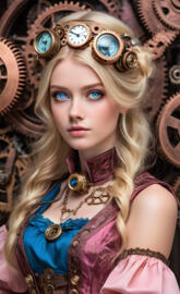 A beautiful girl - steam punk style