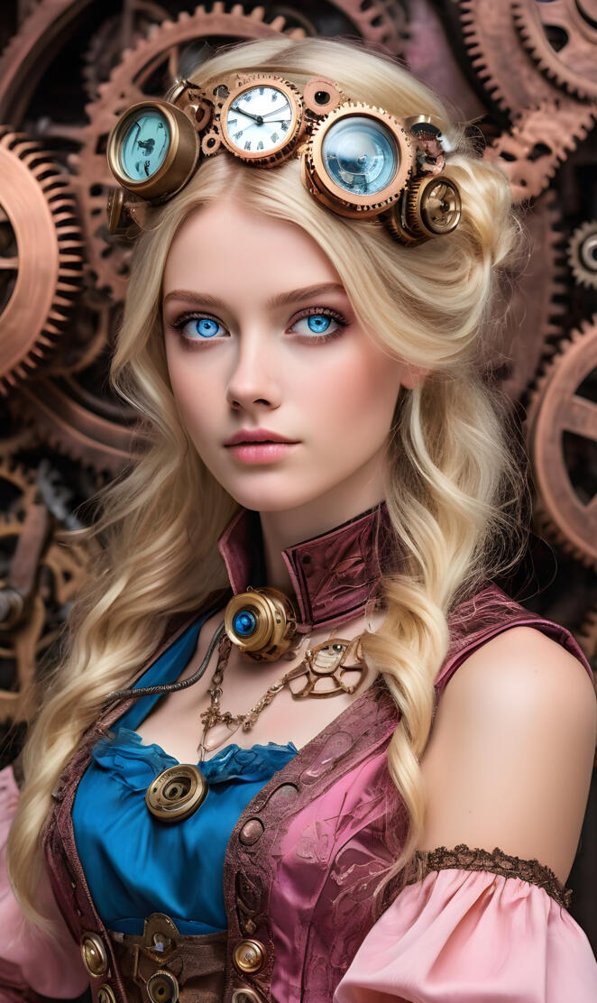 A beautiful girl - steam punk style