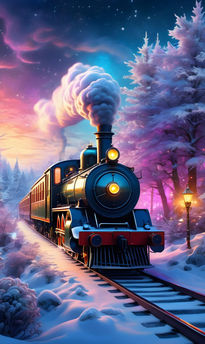 a train on the tracks with smoke coming out of it