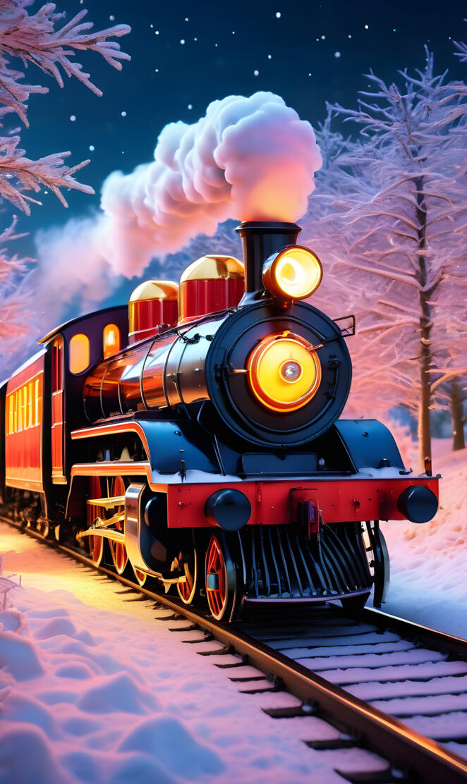 a train with smoke coming out of it