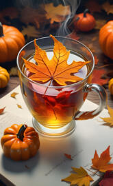 autumn, fall, glass of cider