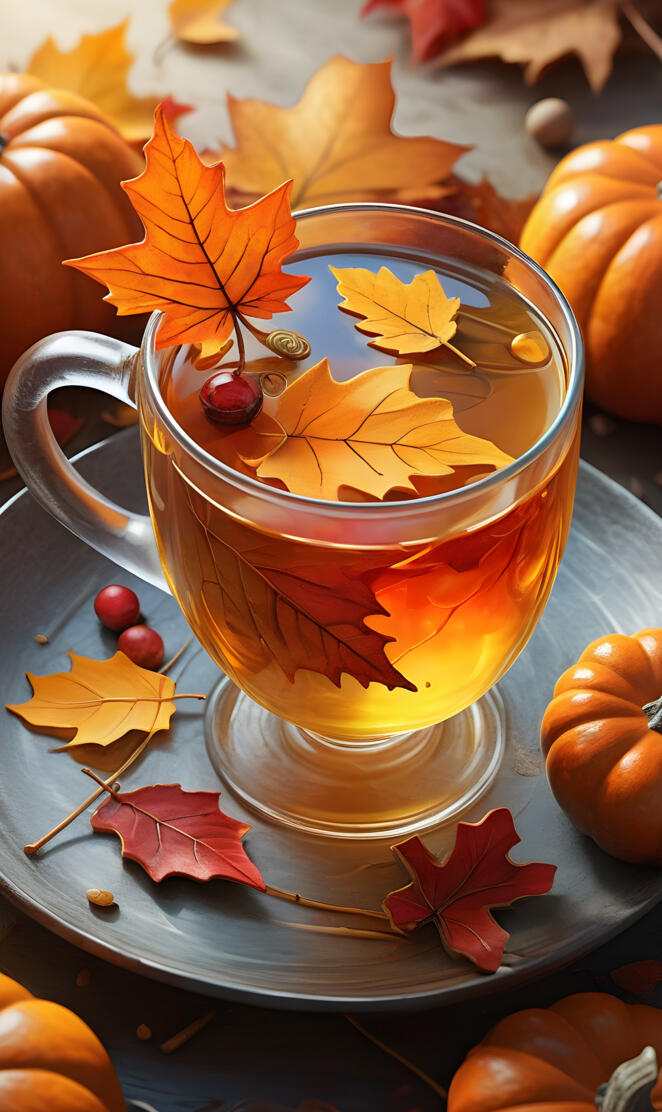 fall, autumn, leaves, cider