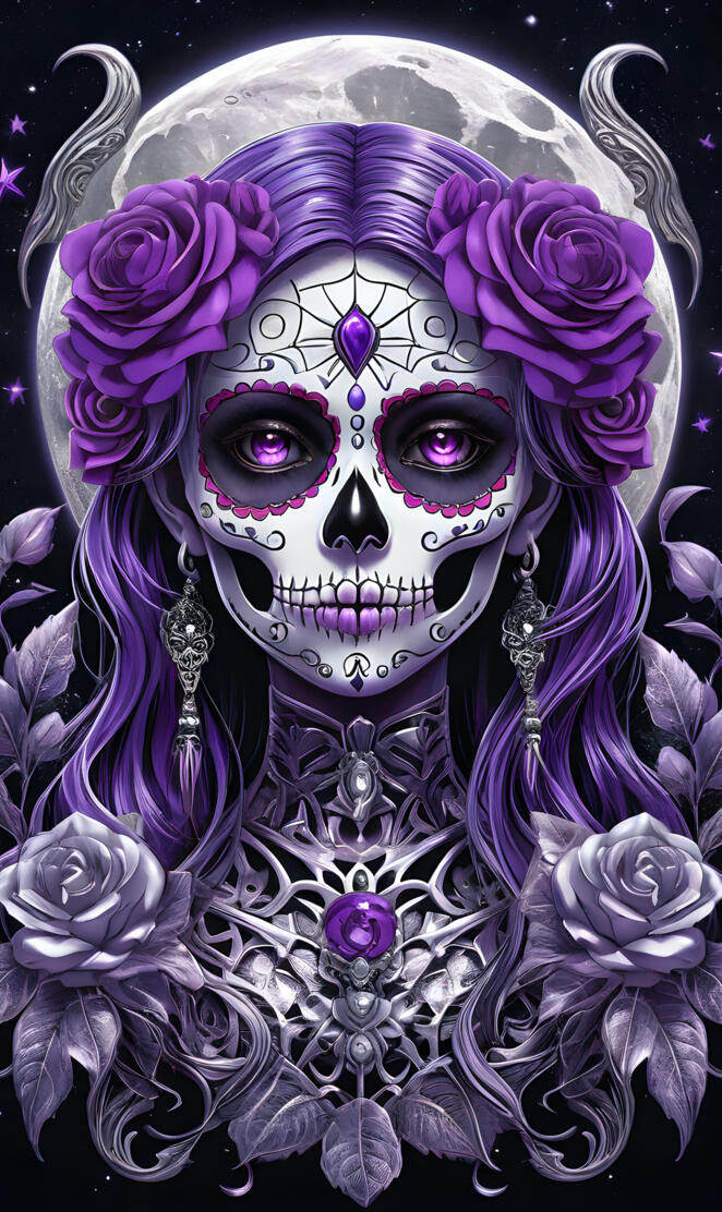 a person wearing a mask sugar skull steam punk