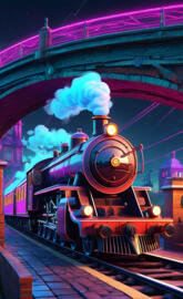 a train on the railway tracks