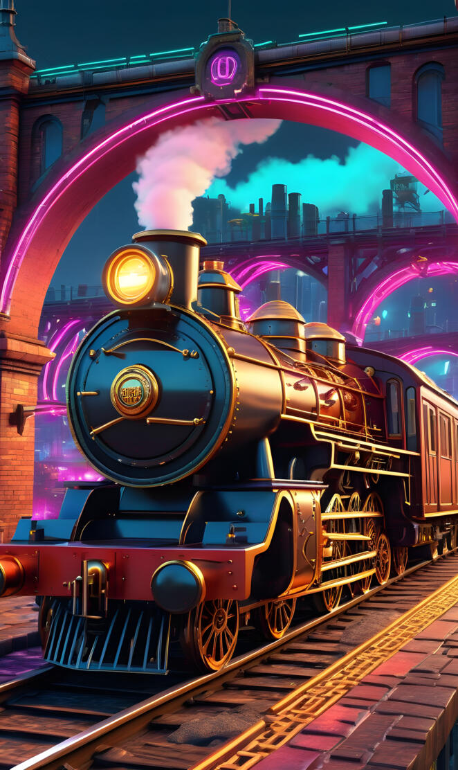 a train on the railway tracks